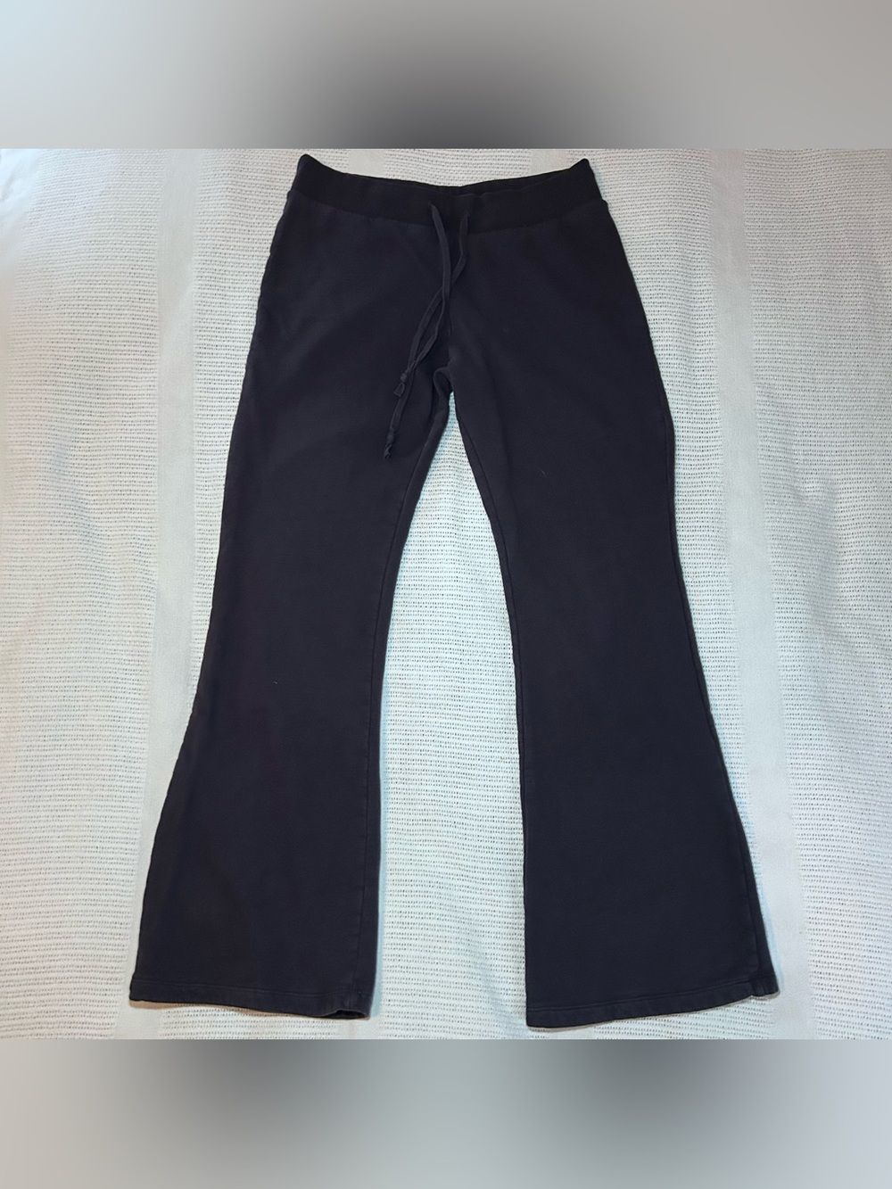 Brandy Melville Flared Leg Blue Fleece Pants